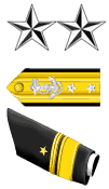 Navy/CoastGuard Officer Rear Admiral Upper Half